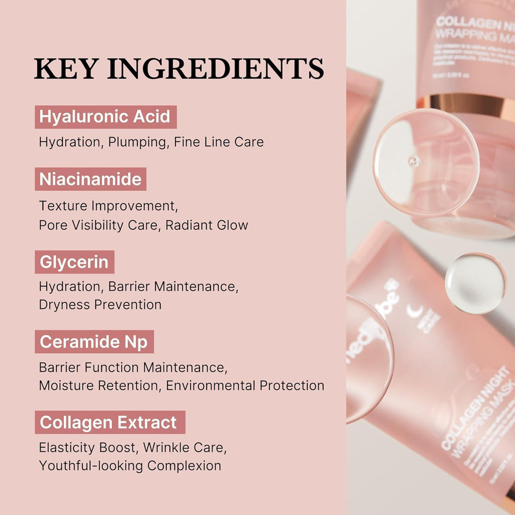 Medicube Collagen Night Wrapping Mask – Overnight Peel-Off Korean Skincare