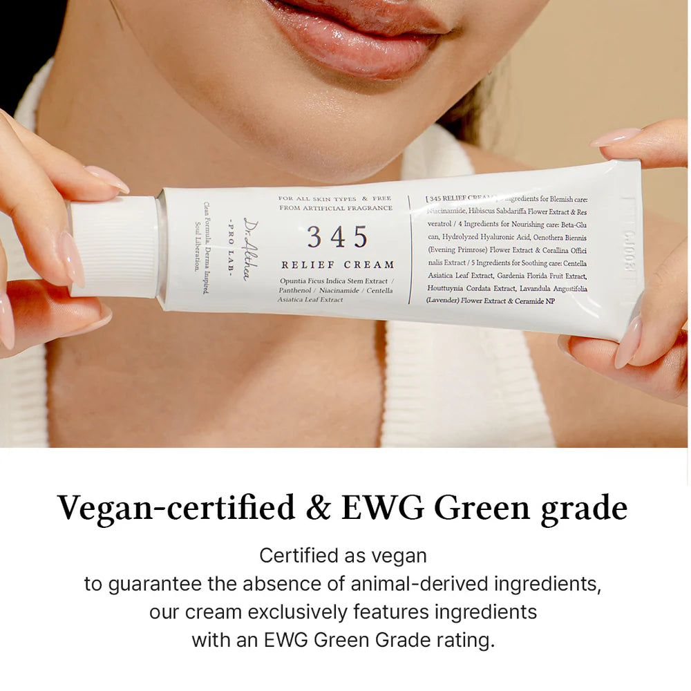 Dr.Althea 345 Relief Cream – Soothing & Calming Korean Skincare for Sensitive Skin