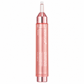MediCube Collagen Glow Booster Serum in a sleek, metallic rose gold cylindrical bottle with a clear applicator tip, shown on a solid white background.