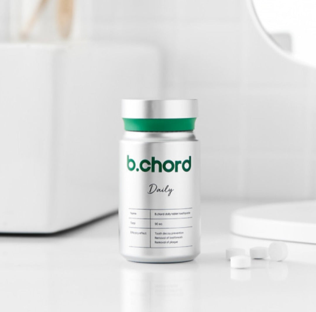 Bottle of b.chord on a white background