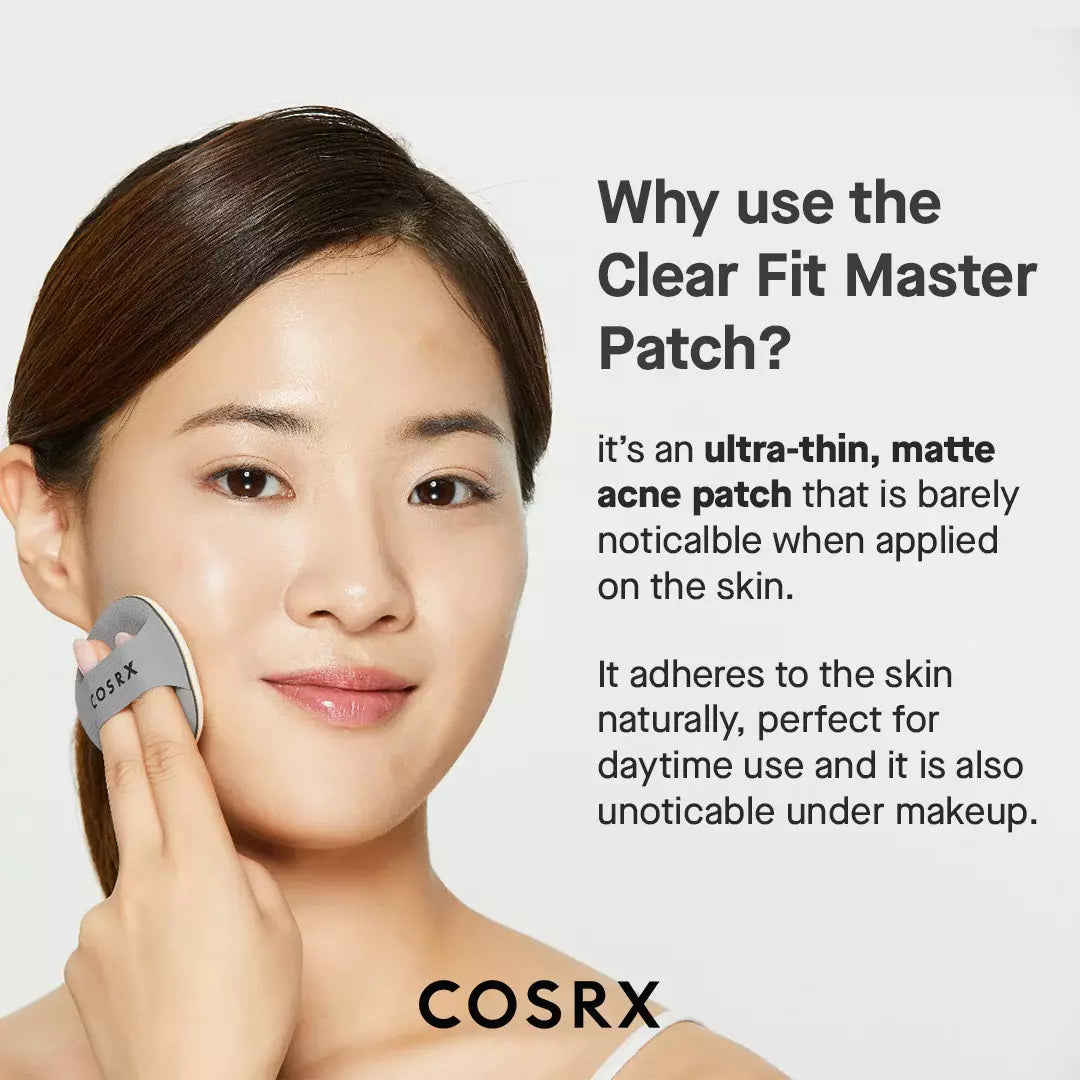COSRX Clear Fit Master Patch – Ultra Thin Matte Pimple Patch for Day Use