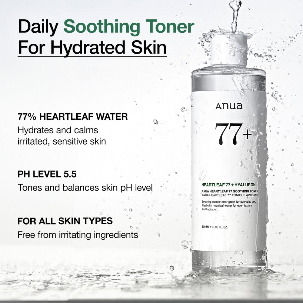 Anua Heartleaf 77% Soothing Toner – Hydrating, Calming & Pore-Care Korean Toner