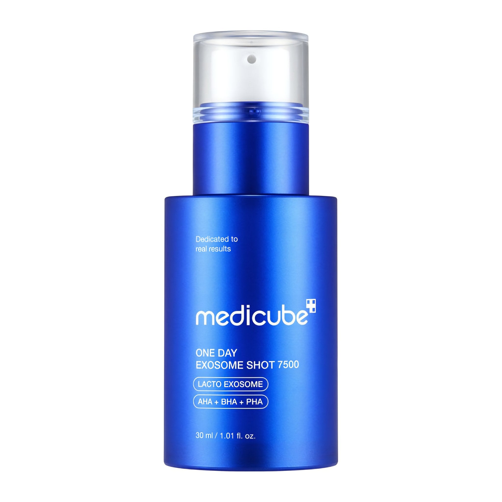 Medicube Zero O'nday Exosome Shot 7500 blue 30ml pump bottle