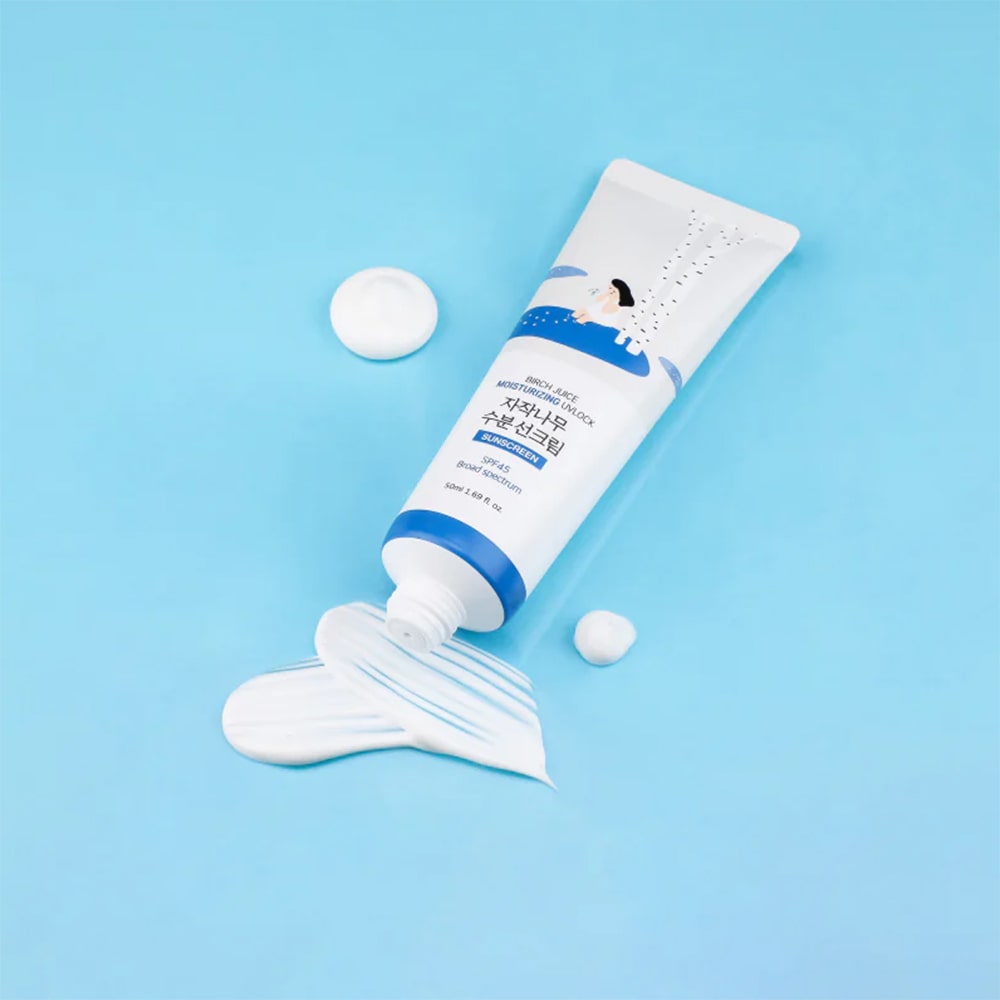 Round Lab Birch Moisturizing Sunscreen SPF50+ – Lightweight Hydrating Sun Protection